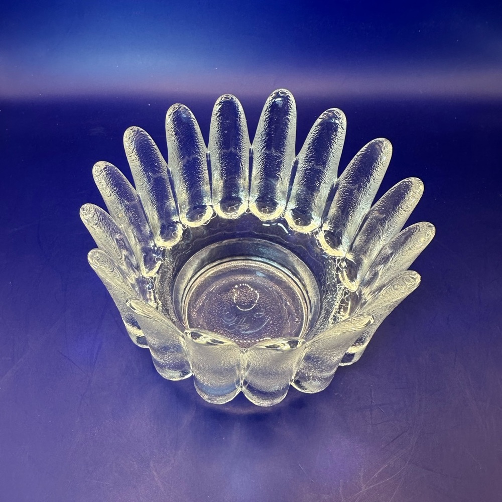 VINTAGE BOWL/CANDLE, ÅSEDA GLASSWORKS, SWEDEN. 1960s/70s